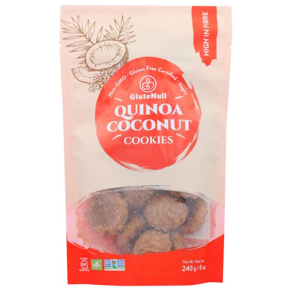GLUTENULL: Quinoa Coconut Cookies, 8 oz
