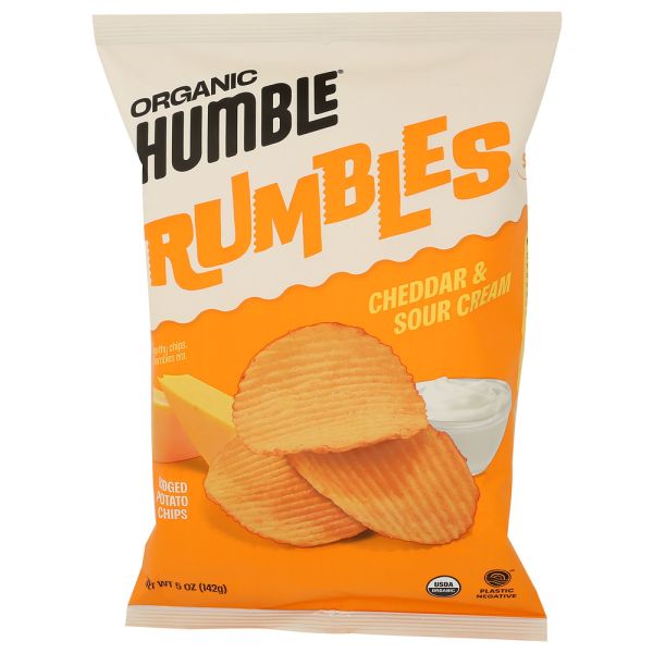 HUMBLE SNACKS: Rumbles Cheddar And Sour Cream, 5 oz