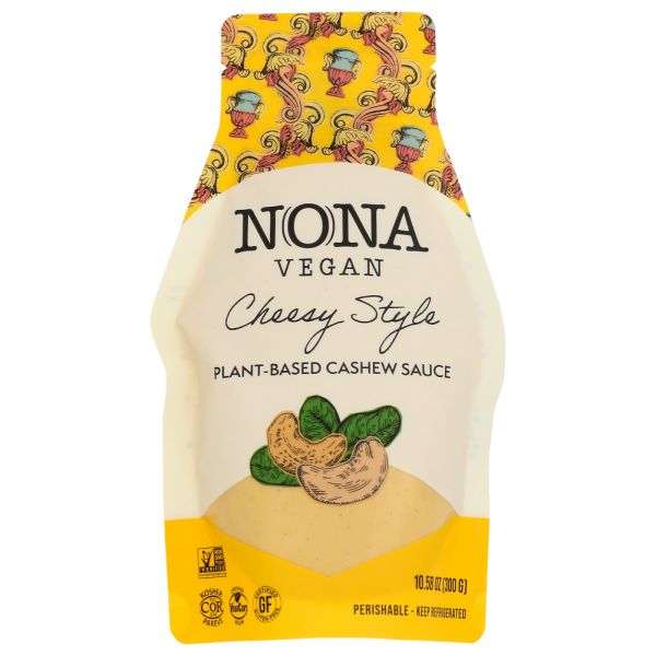 NONA VEGAN: Cheesy Style Plant Based Cashew Sauce, 10.14 oz