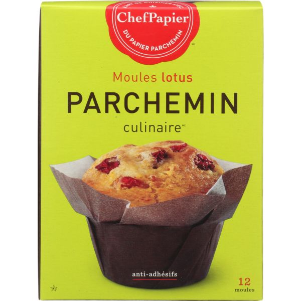 PAPER CHEF: Parchment Cup Lotus, 12 pc