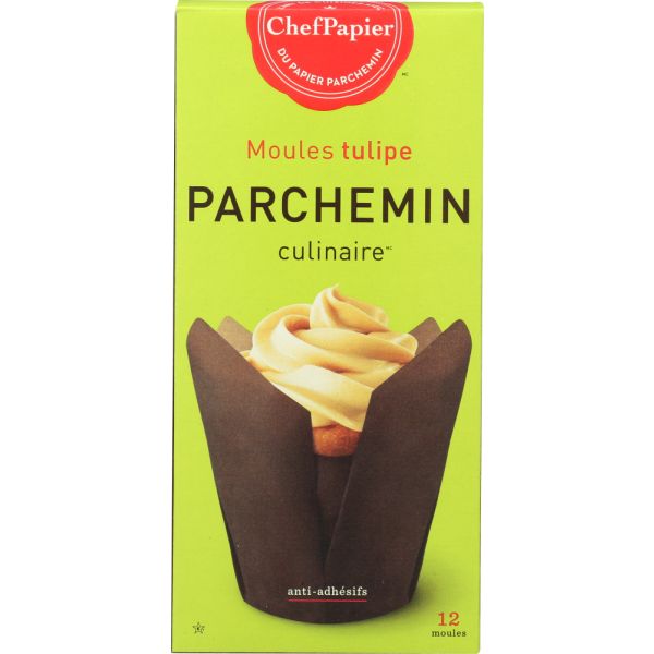 PAPER CHEF: Parchment Cup Tulip, 12 pc