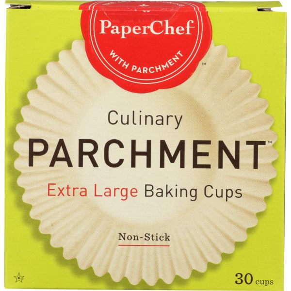 PAPERCHEF: Culinary Parchment Extra Large Baking Cups, 30 Pc