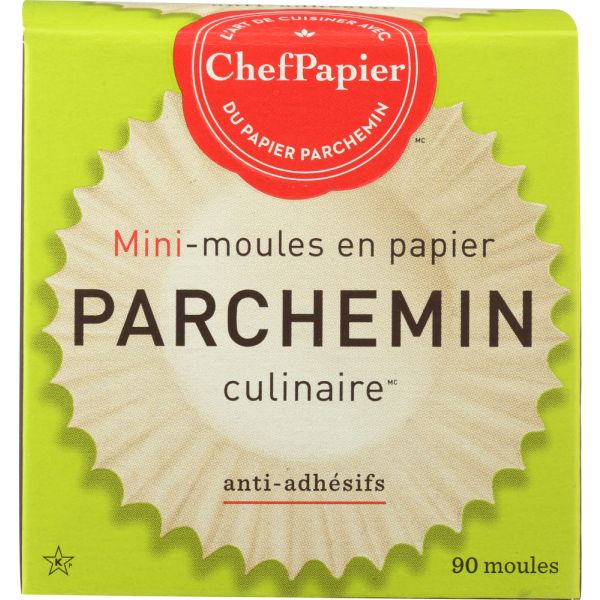 PAPERCHEF: Culinary Parchment Mini Baking Cups, 90 Pc