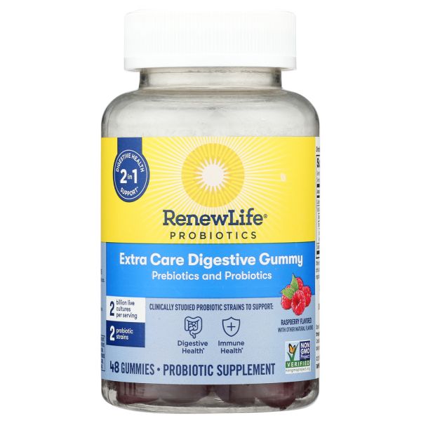RENEW LIFE: Probiotic Extra Care Digestive Gummy, 48 pc