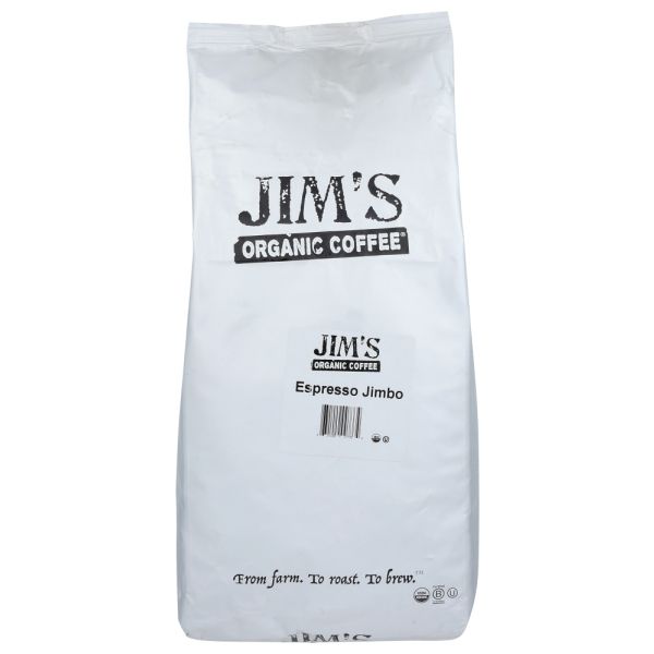 JIMS ORGANIC COFFEE: Organic Espresso Jimbo Coffee, 5 lb
