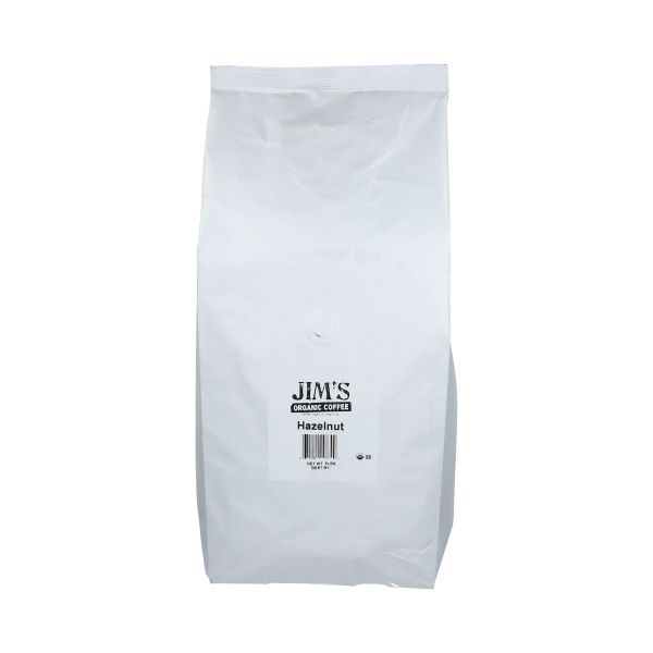 JIMS ORGANIC COFFEE: Organic Hazelnut Coffee, 5 lb