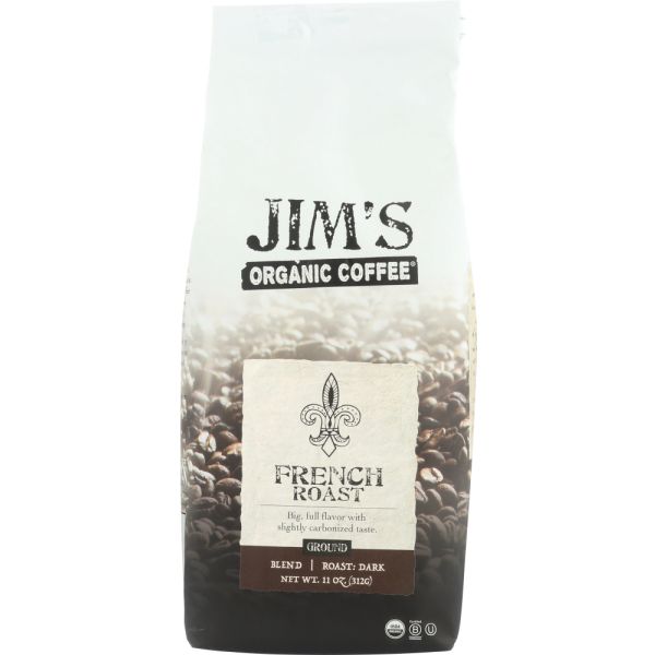 JIM'S ORGANIC COFFEE: French Roast Coffee, 11 oz
