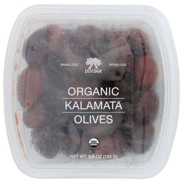 DIVINA: Organic Kalamata Olives, 4.6 oz