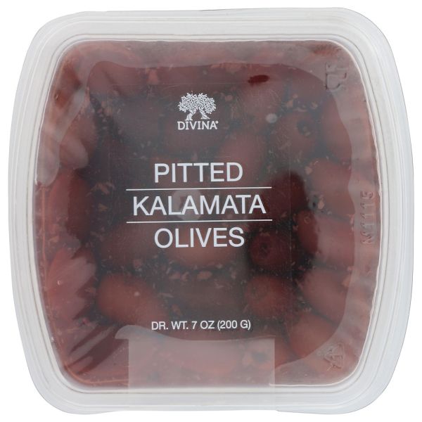 DIVINA: Olives Kalamata Pitted, 7 OZ