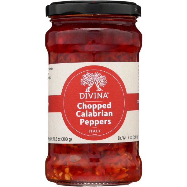 DIVINA: Chopped Calabrian Peppers, 10.6 oz