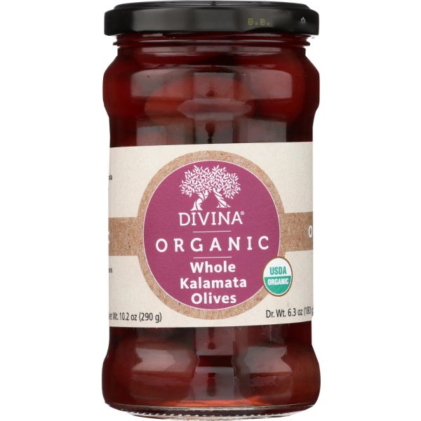 DIVINA: Olive Kalamata Organic Whole, 6.35 OZ