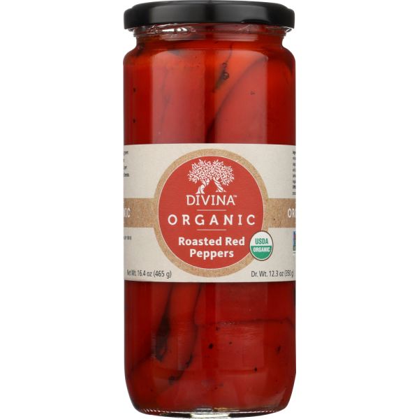 DIVINA: Roasted Red Peppers, 12.3 oz
