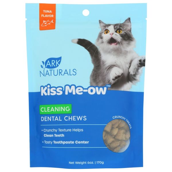 ARK NATURALS: Kiss Me-Ow Cleaning Dental Chews Cat Treat Tuna, 6 oz