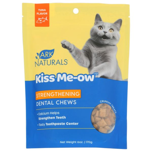 ARK NATURALS: Kiss Me-Ow Strengthening Dental Chews Cat Treat Tuna, 6 oz