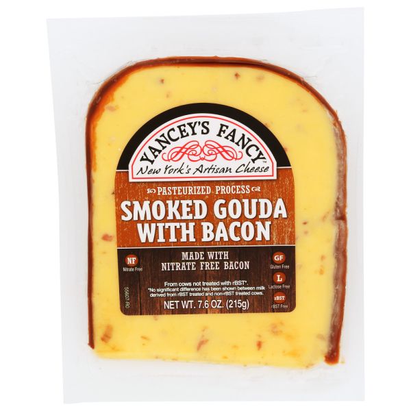 YANCEYS FANCY: Cheese Smkd Gouda W Bacon, 7.6 oz