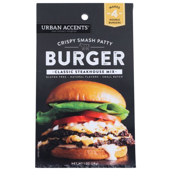 URBAN ACCENTS: Steakhouse Style Crispy Smash Burger, 1 oz