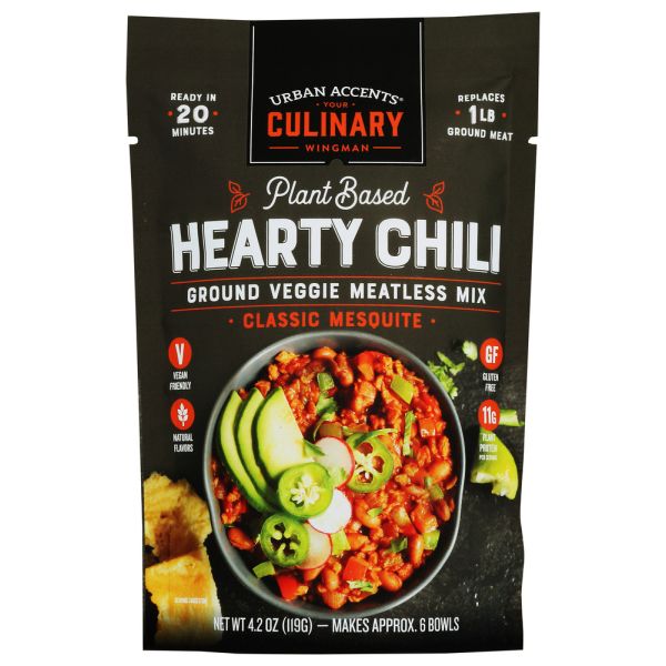 URBAN ACCENTS: Plant Based Hearty Chili, 4.1 oz