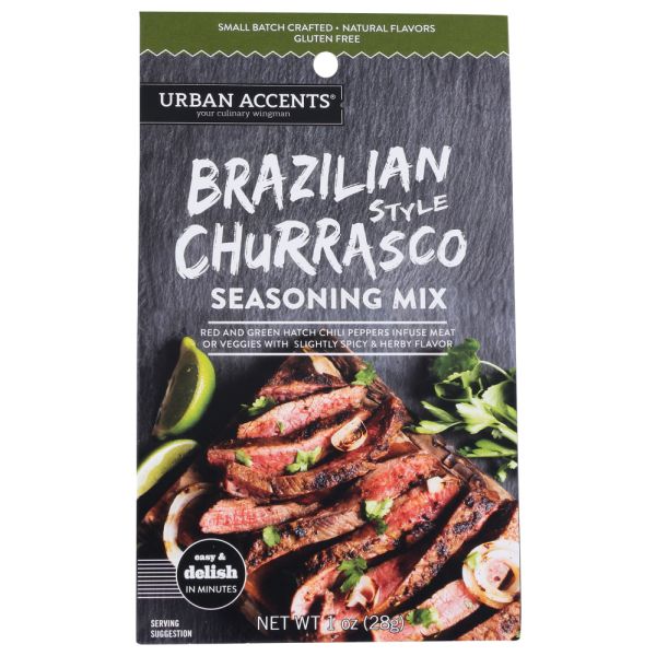 URBAN ACCENTS: Brazilian Churrasco Seasoning, 1 oz