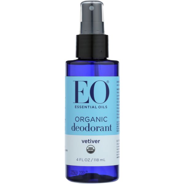 EO PRODUCTS: Organic Deodorant Spray Vetiver, 4 Oz