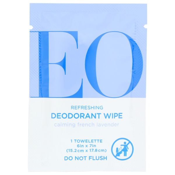 EO: Deodorant Wipe Lavender, 1 ea