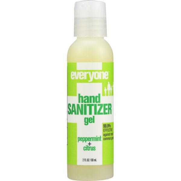 EVERYONE: Peppermint Citrus Hand Sanitizer Gel, 2 oz