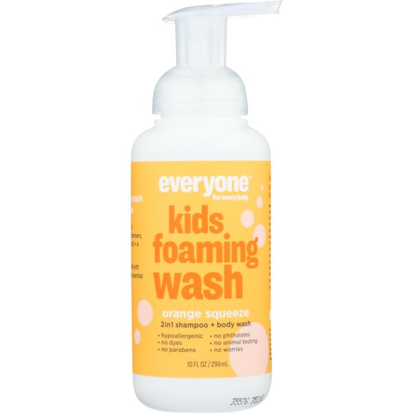 EVERYONE: Orange Squeeze Kids Foaming Soap, 10 oz