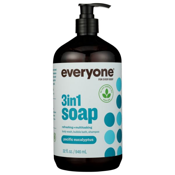 EVERYONE: 3 In 1 Soap Pacific Eucalyptus, 32 fo