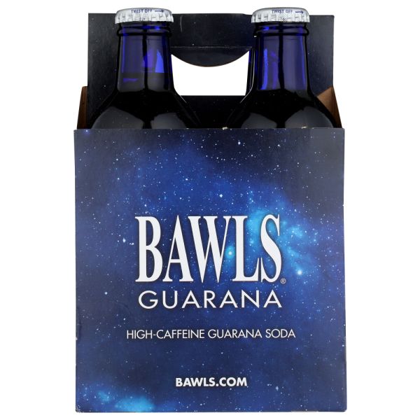 BAWLS GUARANA: Original Soda 4 Pack, 40 oz