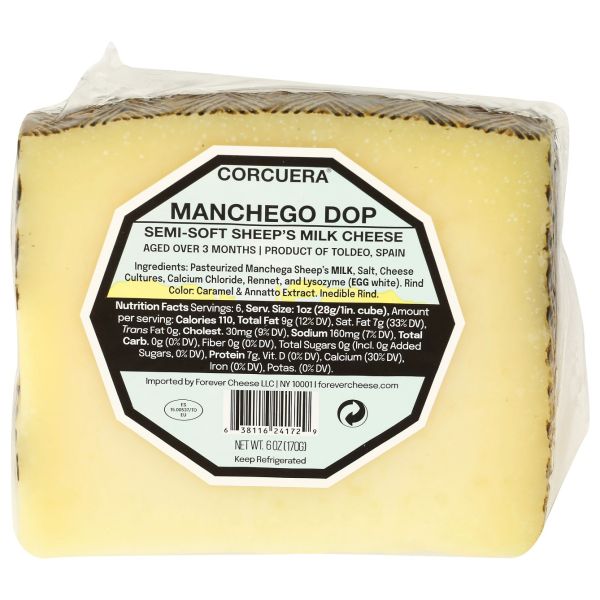 MITICA: Manchego 3 Month Semi Soft Sheep's Milk Cheese, 6 oz