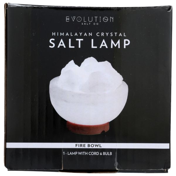 EVOLUTION SALT: Lamp Salt White Fire Bowl, 7 lb
