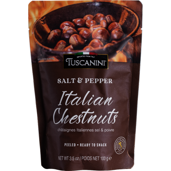 TUSCANINI: Chestnut Salt Blck Peppr, 3.5 OZ