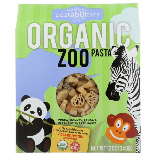 PASTABILITIES: Pasta Kids Zoo Organic, 12 oz
