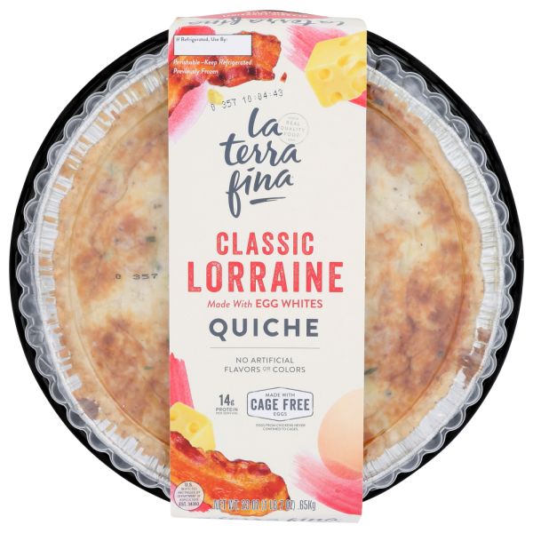 LA TERRA FINA: Classic Lorraine Quiche, 23 oz