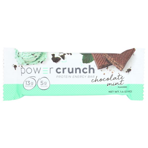 POWER CRUNCH: Bar Protein Chocolate Mint, 40 gm