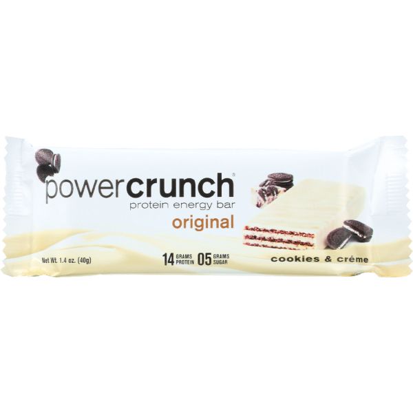POWER CRUNCH: Bar Cookies & Cream, 1.4 oz