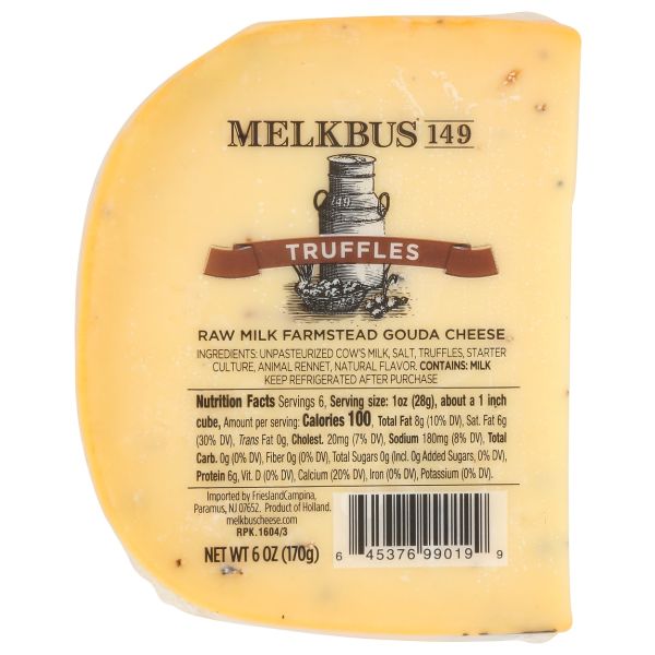 MELKBUS 149: Truffles Gouda Cheese, 6 oz
