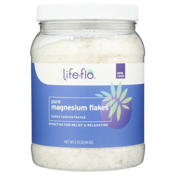 LIFE FLO: Pure Magnesium Flakes, 44 oz