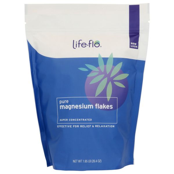 LIFE FLO: Pure Magnesium Flakes, 1.65 lb