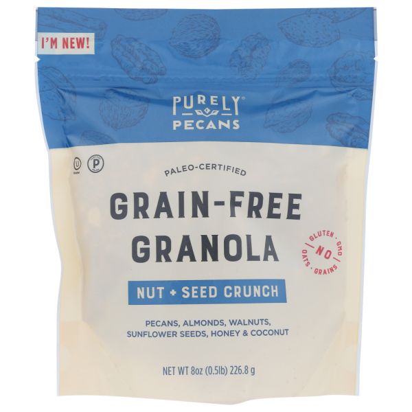 PURELY PECANS: Granola Gf Nut Seed Crnch, 8 oz