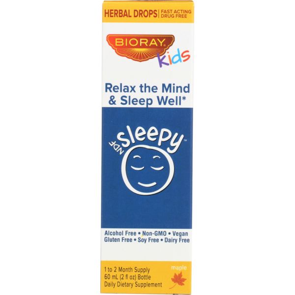 BIORAY KIDS: NDF Sleepy Liquid Herbal Drops, 2 oz