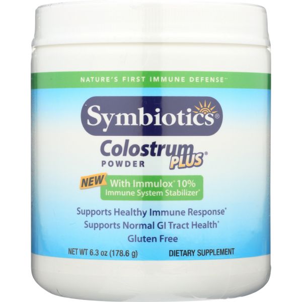 SYMBIOTICS: Colostrum Plus Powder, 6.3 oz
