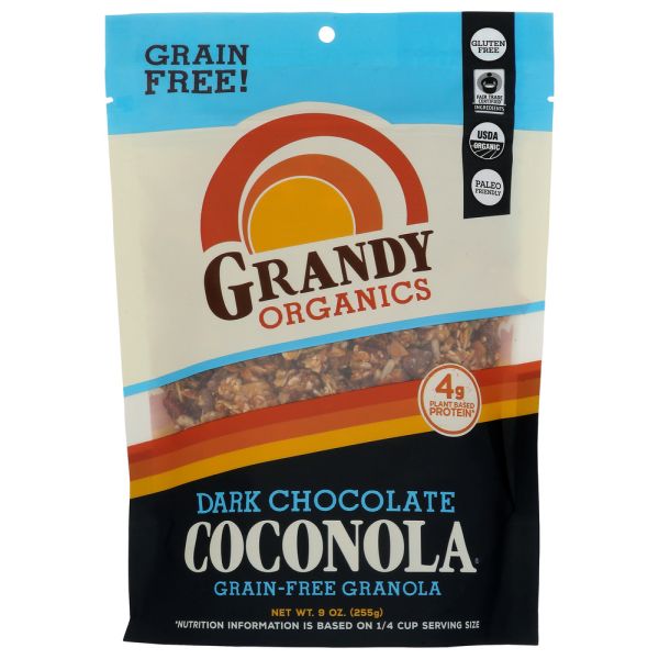 GRANDY OATS: Dark Chocolate Coconola, 9 oz