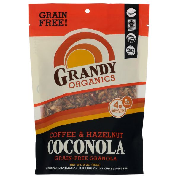 GRANDY OATS: Coffee Crunch Coconola Grain Free Granola, 9 oz