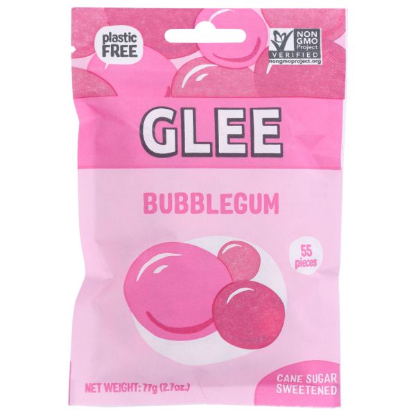 GLEE GUM: Bubblegum Flavor 55 Pc, 2.7 oz