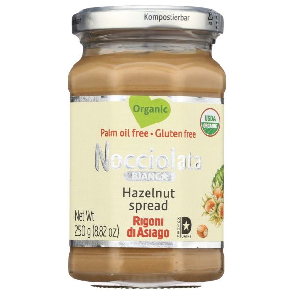 RIGONI DI ASIAGO: Organic Nocciolata Bianca Hazelnut Spread, 8.82 oz