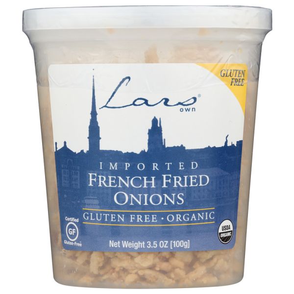 LARS OWN: Gluten Free Organic French Fried Onions, 3.5 oz