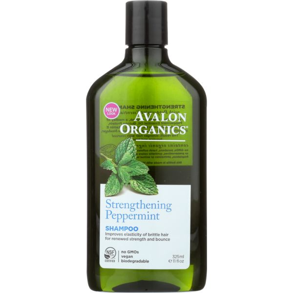 AVALON ORGANICS: Shampoo Strengthening Peppermint, 11 oz