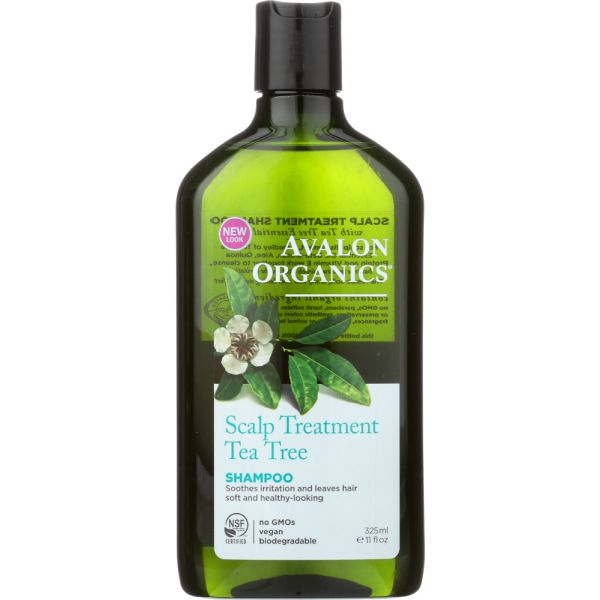 Avalon Organics Shampoo Scalp Treatment Tea Tree, 11 Oz