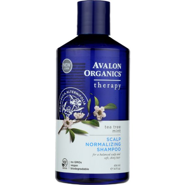 AVALON ORGANICS: Scalp Normalizing Shampoo Tea Tree Mint Therapy, 14 oz