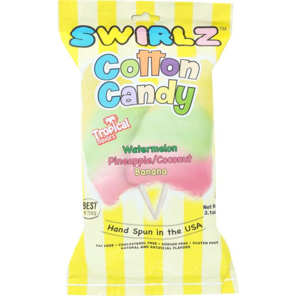 SWIRLZ COTTON CANDY: Tropical Cotton Candy, 3.1 oz